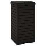 Outdoor Garbage Bin Black 41x41x86 cm Polypropylene - Top-Down View
