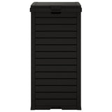Outdoor Garbage Bin Black 41x41x86 cm Polypropylene