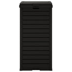 Outdoor Garbage Bin Black 41x41x86 cm Polypropylene