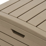 Outdoor Garbage Bin Light Brown 41x41x86 cm Polypropylene - Extra Image