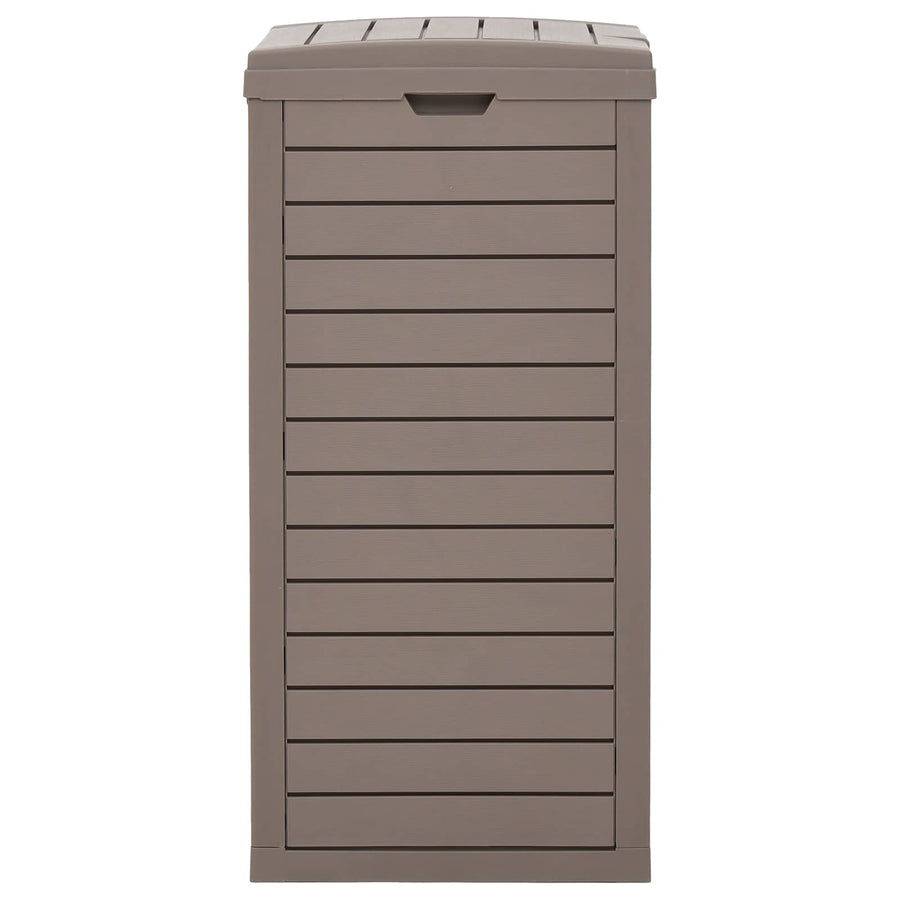 Outdoor Garbage Bin Light Brown 41x41x86 cm Polypropylene