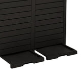 Outdoor Garbage Bin Black 78x41x86 cm Polypropylene - Low Angle