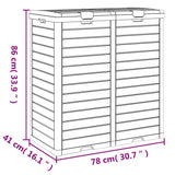 Outdoor Garbage Bin Black 78x41x86 cm Polypropylene