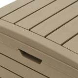 Outdoor Garbage Bin Light Brown 78x41x86 cm Polypropylene