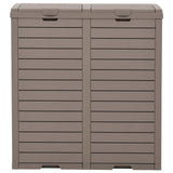 Outdoor Garbage Bin Light Brown 78x41x86 cm Polypropylene