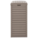 Outdoor Garbage Bin Light Brown 78x41x86 cm Polypropylene - 45-Degree Angle