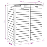 Outdoor Garbage Bin Light Brown 78x41x86 cm Polypropylene - Extra Image