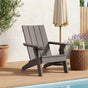 Garden Adirondack Chair Light Brown 75x88.5x89.5 cm