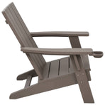 Garden Adirondack Chair Light Brown 75x88.5x89.5 cm