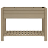 Garden Raised Bed Light Brown 110x45x79 cm Polypropylene - Side View
