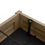 Garden Raised Bed Light Brown 110x45x79 cm Polypropylene - 45-Degree Angle