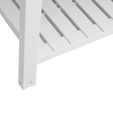 Garden Raised Bed White 110x45x79 cm Polypropylene - Rear View