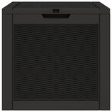Garden Storage Box Black 55.5x43x53 cm Polypropylene