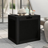 Garden Storage Box Black 55.5x43x53 cm Polypropylene