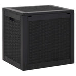 Garden Storage Box Black 55.5x43x53 cm Polypropylene