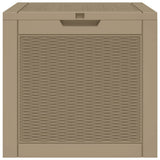 Garden Storage Box Light Brown 55.5x43x53 cm Polypropylene