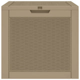 Garden Storage Box Light Brown 55.5x43x53 cm Polypropylene - 45-Degree Angle