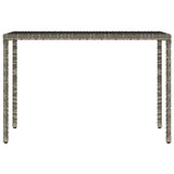 6 Piece Garden Dining Set with Cushions Grey Poly Rattan
