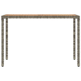 6 Piece Garden Dining Set with Cushions Grey Poly Rattan - 45-Degree Angle