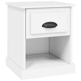 Bedside Cabinet White 39x39x47.5 cm Engineered Wood - Front View