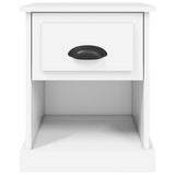 Bedside Cabinet White 39x39x47.5 cm Engineered Wood - Close-Up Angle