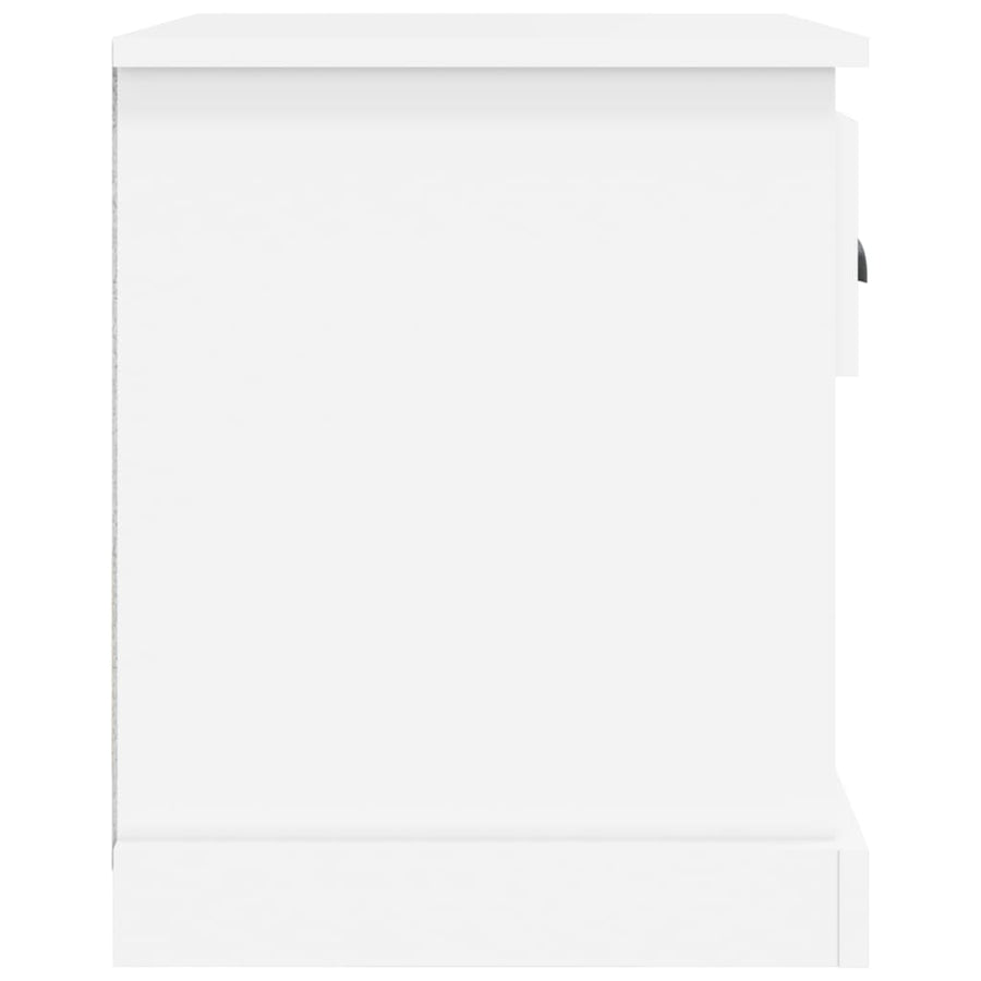 Bedside Cabinet White 39x39x47.5 cm Engineered Wood