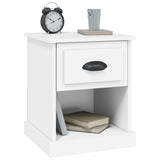 Bedside Cabinets 2 pcs White 39x39x47.5 cm Engineered Wood - 45-Degree Angle