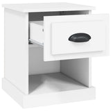 Bedside Cabinets 2 pcs White 39x39x47.5 cm Engineered Wood - Close-Up Angle