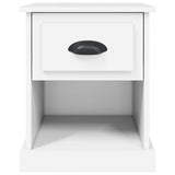 Bedside Cabinets 2 pcs White 39x39x47.5 cm Engineered Wood - Low Angle