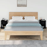 Bedside Cabinets 2 pcs Black 39x39x47.5 cm Engineered Wood - Side View