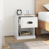 Bedside Cabinets 2 pcs High Gloss White 39x39x47.5 cm Engineered Wood - Top-Down View