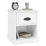Bedside Cabinets 2 pcs High Gloss White 39x39x47.5 cm Engineered Wood - 45-Degree Angle