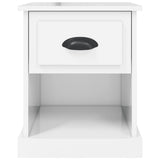 Bedside Cabinets 2 pcs High Gloss White 39x39x47.5 cm Engineered Wood - Low Angle