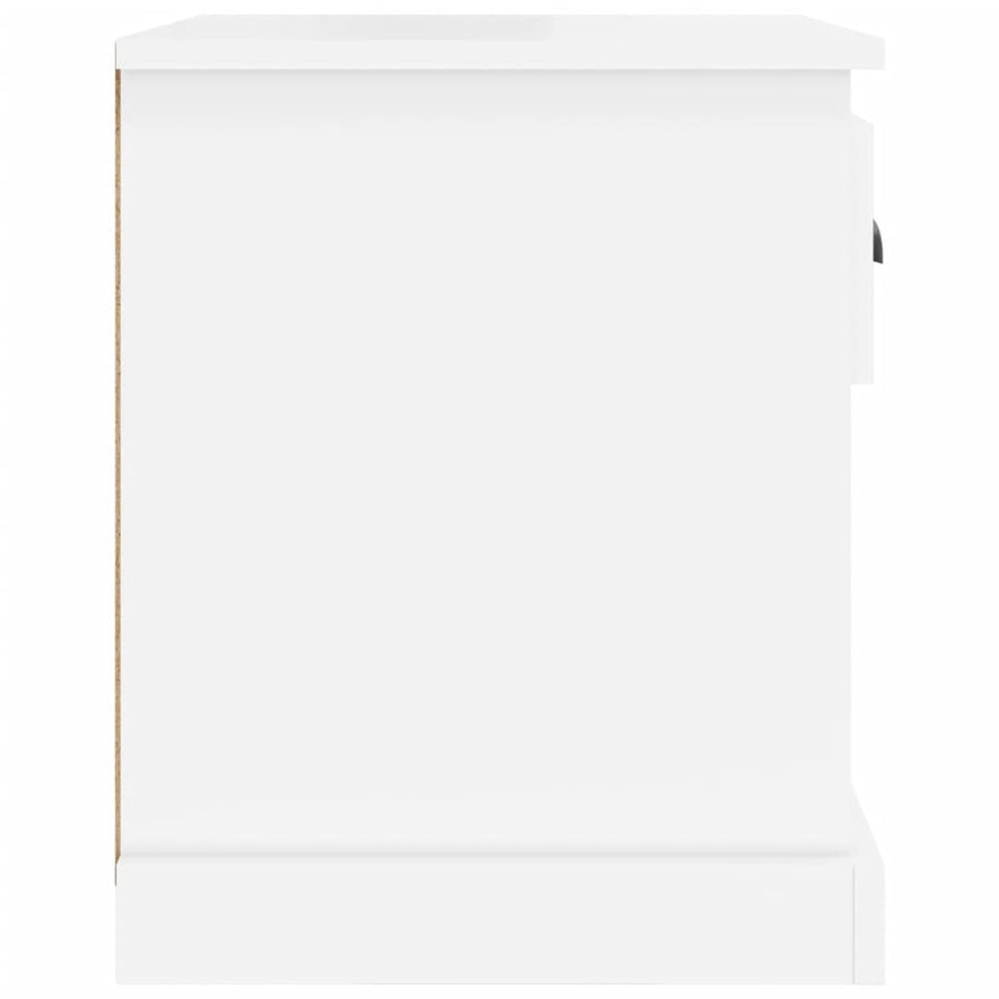 Bedside Cabinets 2 pcs High Gloss White 39x39x47.5 cm