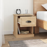Bedside Cabinet Sonoma Oak 39x39x47.5 cm Engineered Wood - Side View