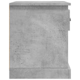 Bedside Cabinet Concrete Grey 39x39x47.5 cm Engineered Wood - Low Angle