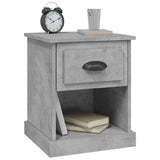 Bedside Cabinets 2 pcs Concrete Grey 39x39x47.5 cm Engineered Wood - 45-Degree Angle