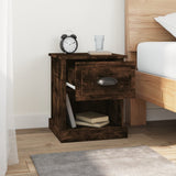 Bedside Cabinets 2 pcs Smoked Oak 39x39x47.5 cm Engineered Wood - Top-Down View