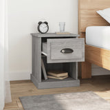 Bedside Cabinets 2 pcs Grey Sonoma 39x39x47.5 cm Engineered Wood - Top-Down View