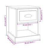 Bedside Cabinets 2 pcs Grey Sonoma 39x39x47.5 cm Engineered Wood - Extra Image