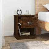 Bedside Cabinets 2 pcs Brown Oak 39x39x47.5 cm Engineered Wood - Top-Down View