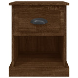 Bedside Cabinets 2 pcs Brown Oak 39x39x47.5 cm Engineered Wood - Low Angle
