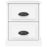 Bedside Cabinet White 39x39x47.5 cm Engineered Wood - Close-Up Angle