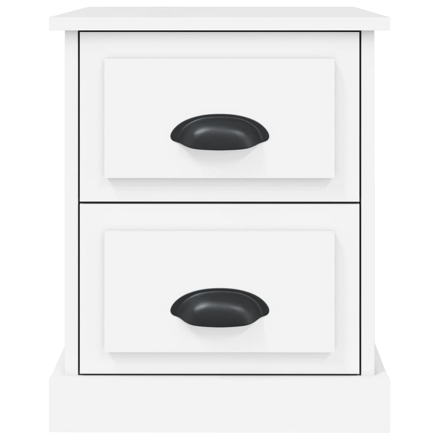 Bedside Cabinet White 39x39x47.5 cm Engineered Wood