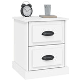 Bedside Cabinets 2 pcs White 39x39x47.5 cm Engineered Wood - 45-Degree Angle