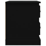 Bedside Cabinet Black 39x39x47.5 cm Engineered Wood - Low Angle