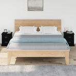 Bedside Cabinets 2 pcs Black 39x39x47.5 cm Engineered Wood