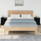 Bedside Cabinets 2 pcs Black 39x39x47.5 cm Engineered Wood - Side View