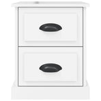 Bedside Cabinet High Gloss White 39x39x47.5 cm Engineered Wood