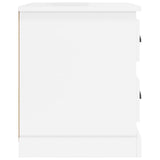 Bedside Cabinet High Gloss White 39x39x47.5 cm Engineered Wood